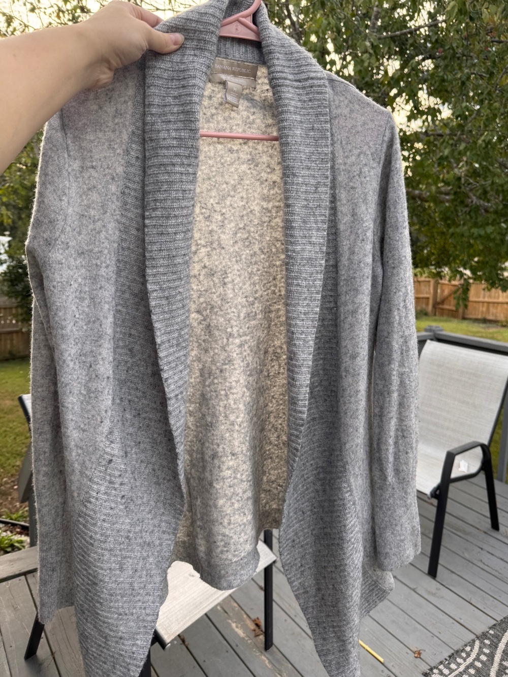 Banana Republic Open Front Cardigan Gray Size Medium